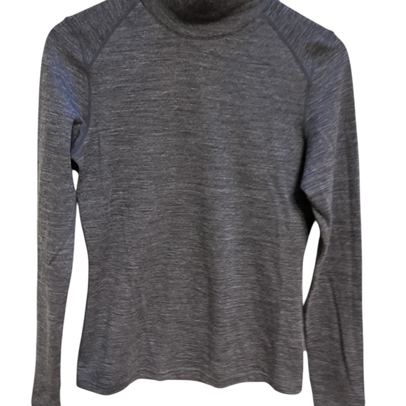 Woolskins grey turtleneck merino wool top size medium - Picture 3 of 13